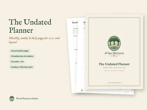 The Undated Planner: product preview
